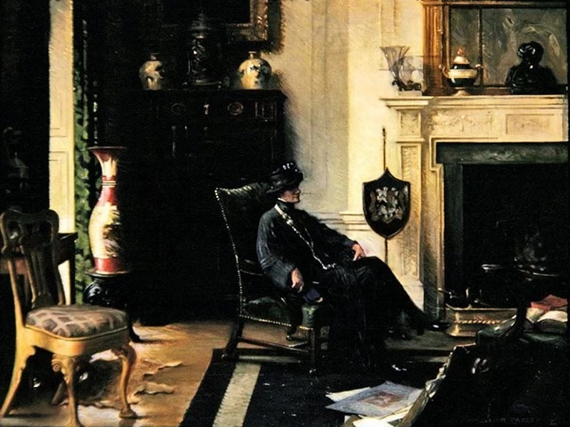 Signora in un interno
